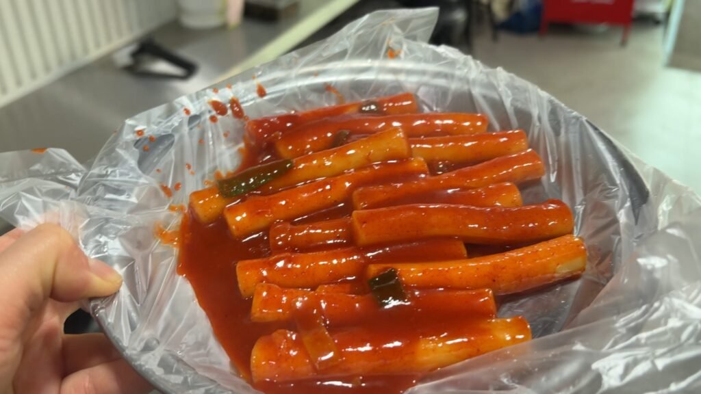 Spicy and chewy korean sould food Tteokbokki