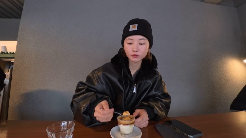 Drinking espresso at a photogenic spot in Seoul, Draw Espresso Bar