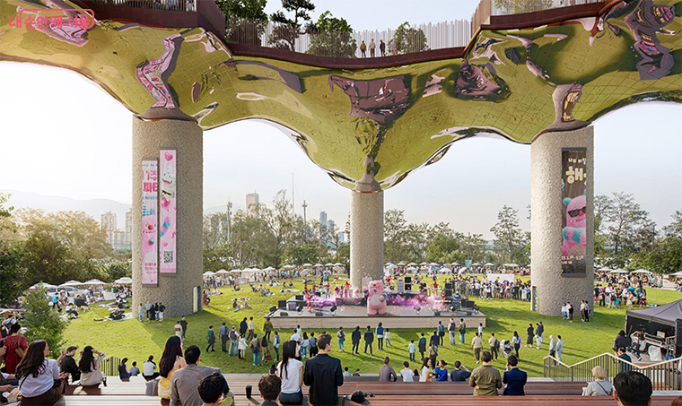 Nodeul Global Art Island design by Thomas Heatherwick
