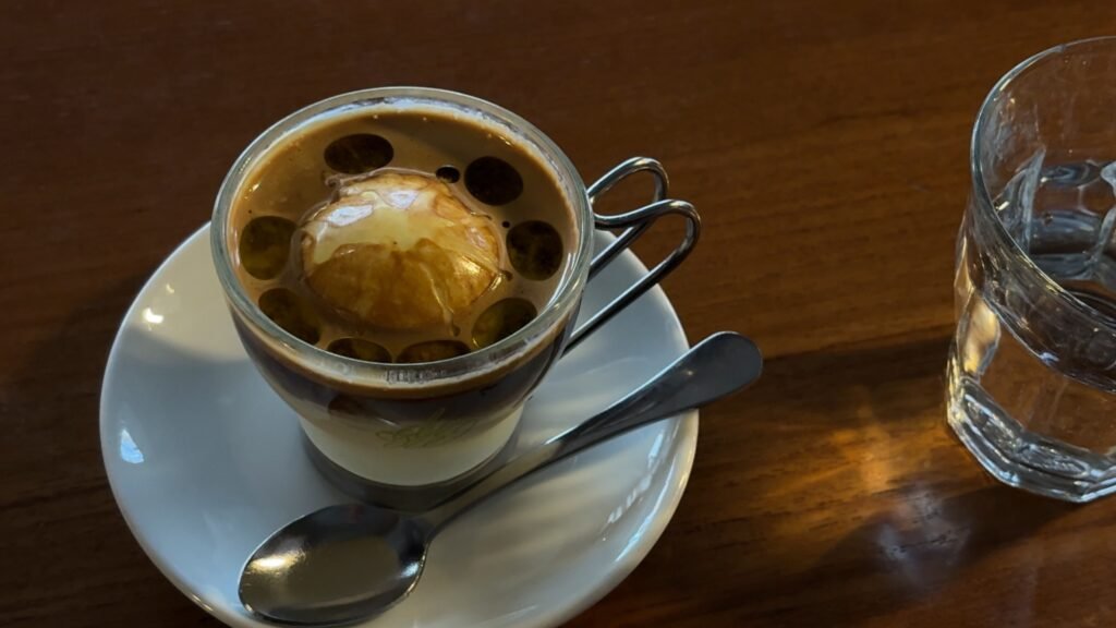 Caffe Lieto at Draw Espresso Bar featuring espresso, ice cream, and olive oil in Seoul.