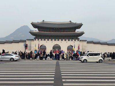 Gyeongbokgung Palace final stop of the Gwanghwamun bike tour