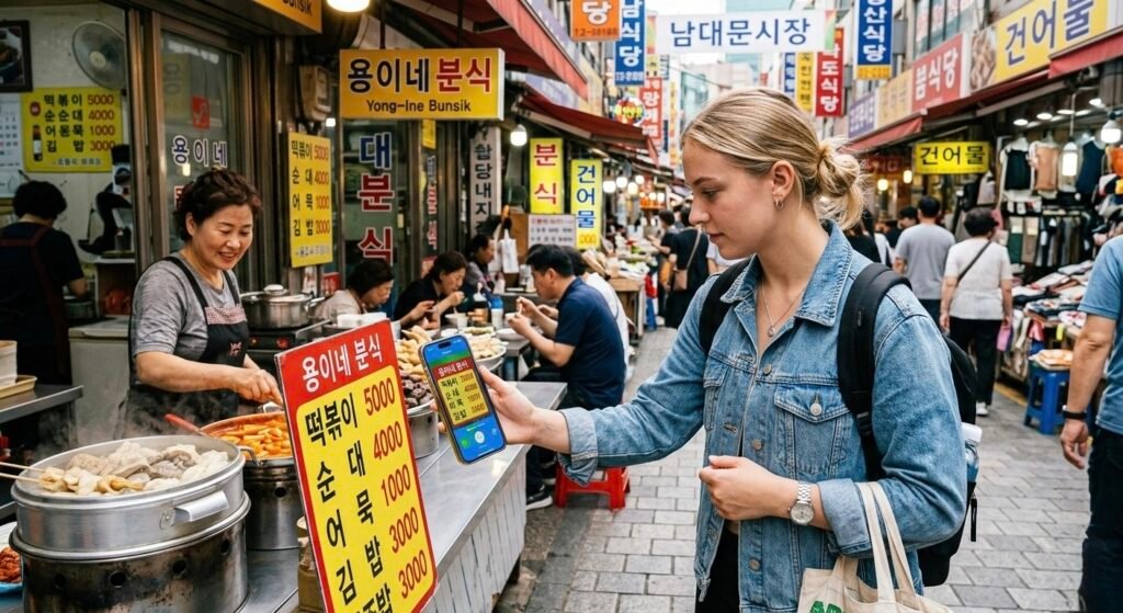 tourist-translating-korean-menu-with-papago-app
