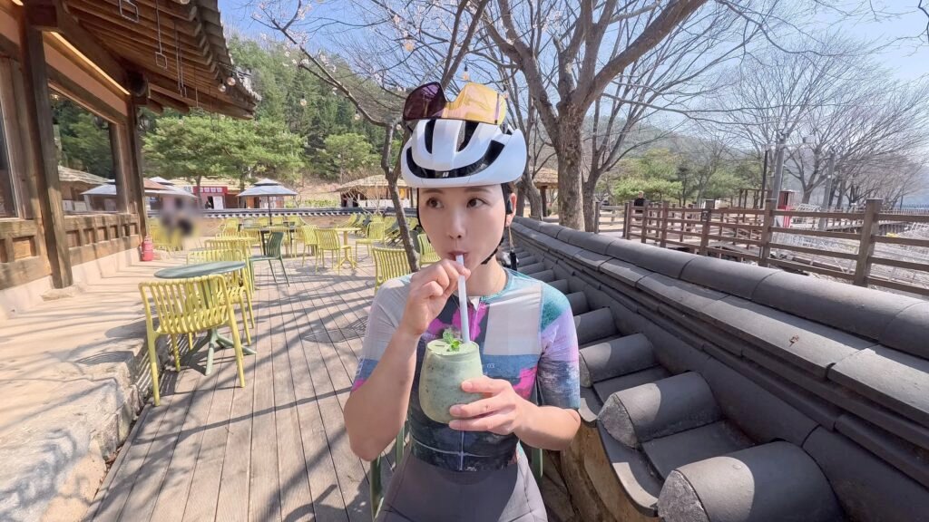 Delicious traditional Korean drink after a long ride in Andong